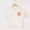 Simply Sage Market S.W.Smiley Checkered Mama Flowers Boxy Crop Top - 2 of 4