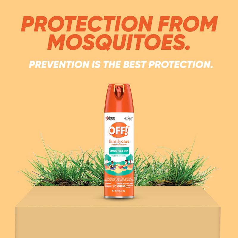 OFF! Familycare Smooth &#38; Dry Aerosol Personal Repellents and Bug Spray - 4oz, 5 of 17