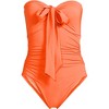 Lands' End Women's Slender Suit Multi-Way Bandeau High Leg One Piece Swimsuit - 4 of 4