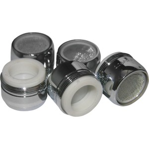 Lasco  1.2 GPM 55/64 In. Male Dual Thread Aerator, Chrome-Plated (5-Pack) 09-8017 - 1 of 1