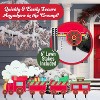 SCS Direct Train Set Metal Yard Signs, 4pc Different Large Outdoor Decorations - Includes Four 6" Stakes, XL Durable For Winter - 2 of 4