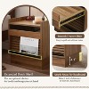 KWPZQEB Nightstand with Charging Station and LED lights, Side Table with 2 Drawers, End Table with USB Ports and Outlets, Night Stand for Bedroom - 3 of 4