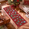 Christmas Rug Festive Dining Room Carpet,Non-Shedding Low Pile Floor Cover,Machine Washable Decorative - 2 of 4