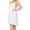 LA LEELA Women's Vacay Holiday Beach Summer Beachwear Sleeveless Casual Dress Spaghetti Strap Sleepwear Slip Chemise - 3 of 4