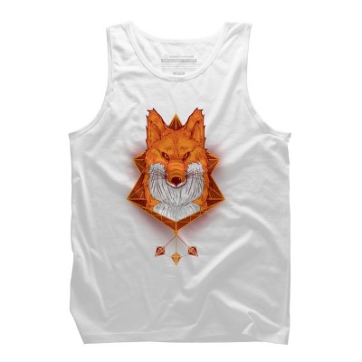 Men's Design By Humans Firefox Stare By sayahelmi Tank Top