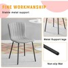 CAVINAS Luxury Dining Chair,Set of 4,Upholstery Chairs for Dining Room with Metal Legs,Minimalist Dining Chairs - 2 of 4