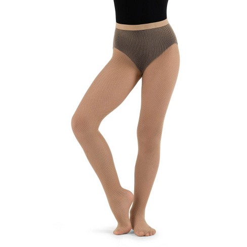 Capezio Caramel Women's Classic Fishnet Seamless Tight - Child One Size