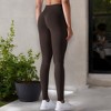 Anna-Kaci Active Women's High Waist Seamless Ribbed Full Length Leggings - 4 of 4