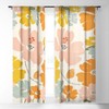 Gale Switzer Happiness Blooms Single Panel Sheer Window Curtain - Deny Designs - 2 of 4