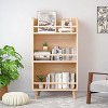 Modern 3-Tier Wooden Bookshelf, Toy Storage Rack For Toddler, Farmhouse Children's Bookcase For Kids Room Living Room Nursery Home Office Library - 4 of 4