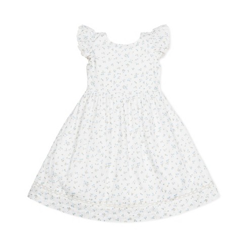 Hope & Henry Girls' Long Sleeve Ruffle Trim Dress, Kids : Target