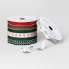 7ct 70' Christmas Fabric Ribbon Red/Green/White - Wondershop™ - 3 of 3