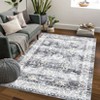 Washable Vintage Printed Rug Non Slip Low Pile Rug Soft Retro Throw Floor Cover Foldable Indoor Carpet for Living Room Bedroom Playroom Nursery - 2 of 4