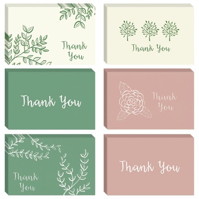 Best Paper Greetings 48 Pack And Sage Green Thank You Cards With ...