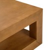 Modern Rectangular Coffee Table with Bottom Shelf (48in x 24in / 1220mm x 610mm) - 4 of 4