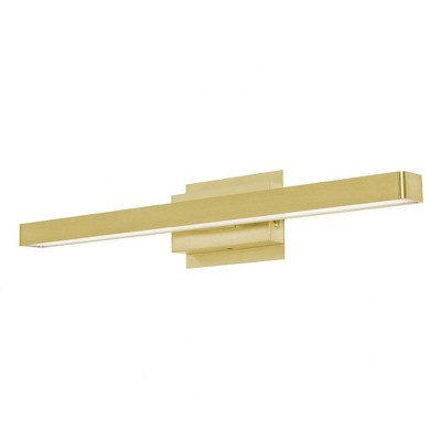 Brock 24" Satin Brass LED Vanity Light