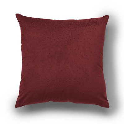 2pk 18"x18" Dot Velvet Square Throws Pillow Red - Sure Fit