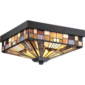 Quoizel Lighting Inglenook 3 - Light Flush Mount in  Valiant Bronze - 1 of 4