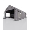 Tough Roof 13x25 FT Carport Canopy with 10 Sandbags, Heavy-Duty 220g PE Tarp & Steel Frame (Gray) - 2 of 4