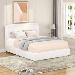 Vynxaria Liv Patented 2-Drawers Storage Bed Queen Size - 1 of 4