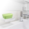 Unique Bargains Plastic Soap Dish Keep Soap Dry Soap Cleaning Storage for Home Bathroom Kitchen - 2 of 4