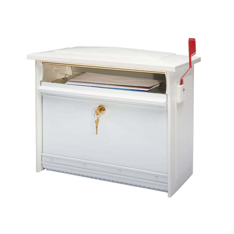 Architectural Mailboxes Mailsafe Wall Mount Mailbox White, 2 of 4