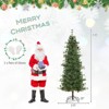 Costway 6/7/8 FT Artificial Christmas Tree with 370/502/702 Branch & Needles 22/28/36 Pinecones & 200/300/400 Lights - 3 of 4