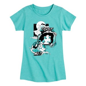 Girls' - Disney Princess - Jasmin and Aladdin Trust Me Fitted Short Sleeve Graphic T-Shirt - 1 of 4