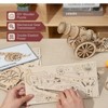 ROBOTIME 3D Wooden Puzzle 158 Pieces Diy Model Toys Medieval Wheeled Cannon Brain Teaser, Beige, 12.6"*5.1"*8.3" - 2 of 4