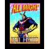 All Might Trading Card My Hero Academia Mens Black Graphic Tee - 2 of 3