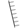 vidaXL Wall-mounted Wine Rack for 7 Bottles Black Metal - 3 of 4