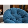 Sapphtopaz Oversized Accent Chair Chenille 360 Swivel Barrel Chair Lounge Single Sofa Chair for Living Room, Bedroom, Office, Small Room - 3 of 4