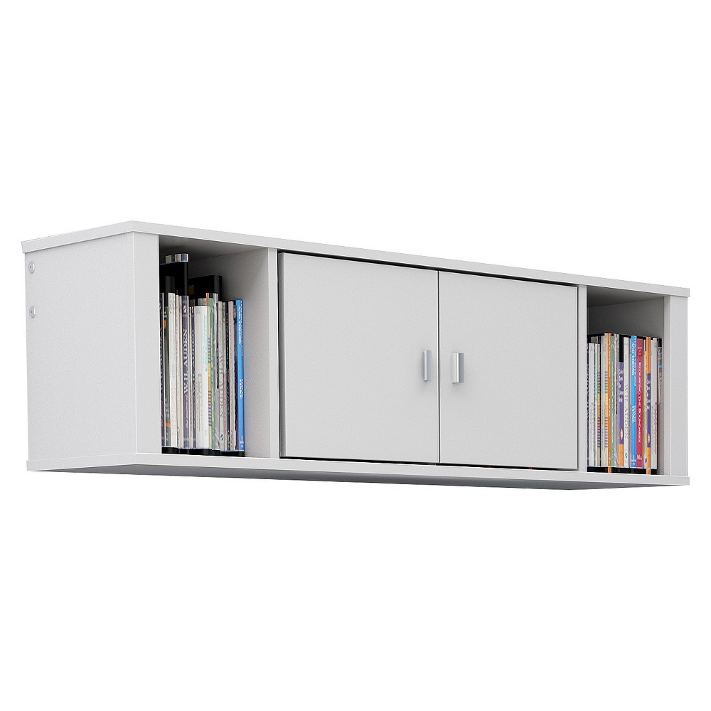 Photos - Display Cabinet / Bookcase Designer Floating Hutch White - Prepac