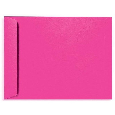 LUX 10" x 13" 80lbs. Open End Envelopes Magenta Pink 50/Pack EX4897-10-50
