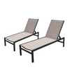 Kozyard Outdoor Chaise Lounge Set, Aluminum Patio Lounger Chairs for Poolside, Beach, and Garden - 4 of 4