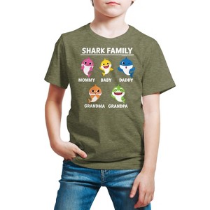 Boys' - Baby Shark - Types Of Sharks Short Sleeve Graphic T-Shirt - 1 of 4