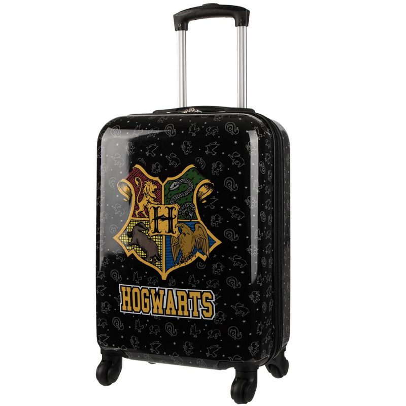 20" Harry Potter ABS Carry-on Luggage with PC Film, Black Crest OSFA, 2 of 7