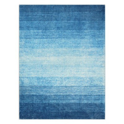 Lahome Abstract Ombre Plush Area Rug – Soft Gradient Accent with Non-Slip Backing