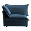 Modern Chenille Fabric Single Sofa With 1 Big Back Cushion And 2 Big Pillows,Single Couch,Slipcovered Chair-Maison Boucle - 3 of 4