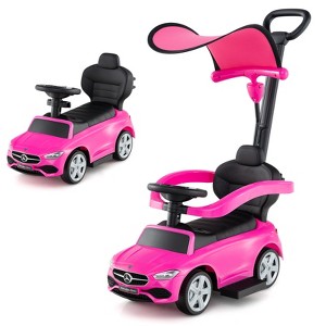 Costway Kids Ride on Push Car Mercedes-Benz Licensed 3-in-1 Sliding Car ...