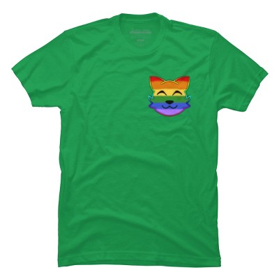 Adult Design By Humans Rainbow Pride Kitty By loonaromi T-Shirt