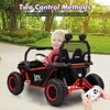 24V Ride on Car with Remote Control, 2 Seater LED Lights, Bluetooth, Treaded Tires, Electric Vehicles for Boys Girls - 2 of 4