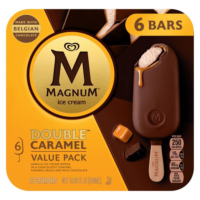 Magnum Double Caramel Frozen Ice Cream Bars - 18.26fl oz/6ct, 3 of 8