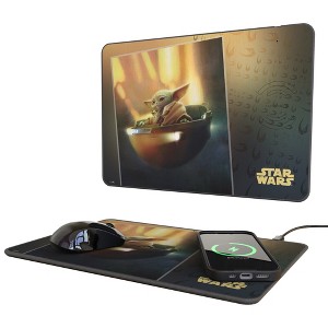 Star Wars Mandalorian Portrait 15-Watt Wireless Charger and Mouse Pad - 1 of 3