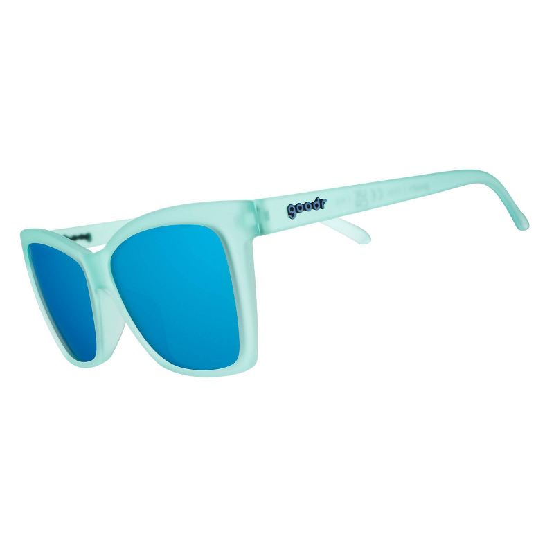 goodr Adult Pop G Will Brake for Mermaids Plastic Rectangle Sunglasses - Green