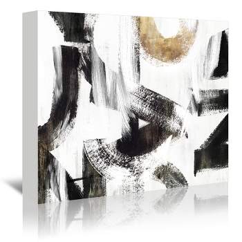 Americanflat - 16x24 Floating Canvas Champagne Gold - Rhythmic Movements By  Pi Creative Art : Target