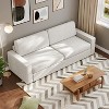 ATJafurn 88.6" Convertible Sleeper Sofa Bed, Modern Linen Fabric Pull Out Sleeper Couch Bed Space-Saving for Apartments, Living Room, Bedroom, Studio - 3 of 4