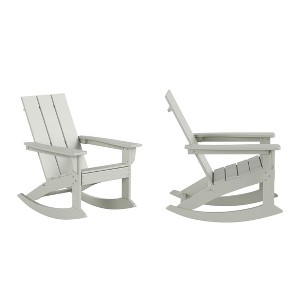 WestinTrends  Modern Adirondack Outdoor Rocking Chair (Set of 2) - 1 of 2