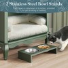 ONWITH Pet Storage Cabinet , 2 Drawers and Semi-Open Space, Hidden Cat Litter Box - 3 of 4