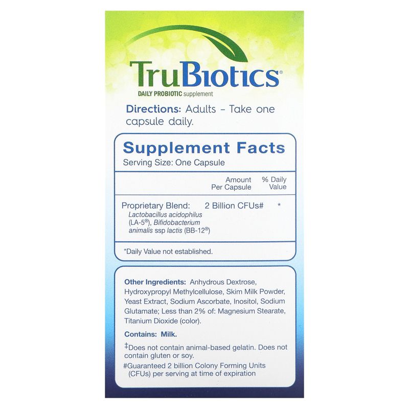 TruBiotics Digestive + Immune Health, 45 Vegetarian Capsules, 2 of 4